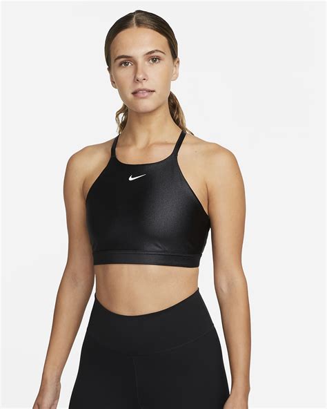Nike Dri Fit Indy Shine Womens Light Support 2 Piece Pad High Neck