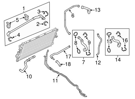 Super Duty F250 F350 Oem Ford 67l Diesel Coolant Overflow Tank Hose