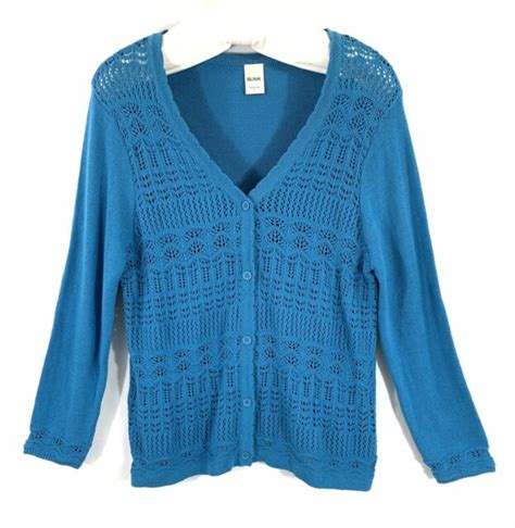 Blair Womens Cardigan Sweater Size L Ebay