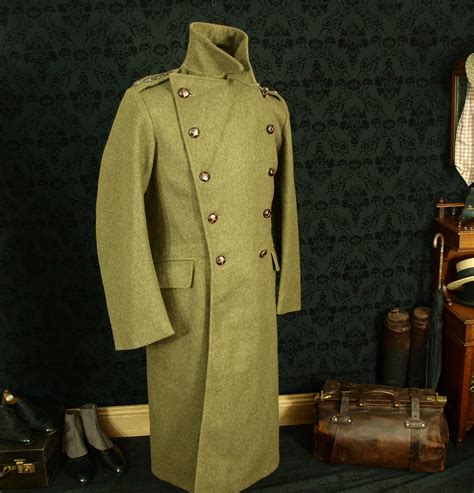 Superb Mens Ww2 Vintage Army Greatcoat Coat H Lottery And Co Etsy