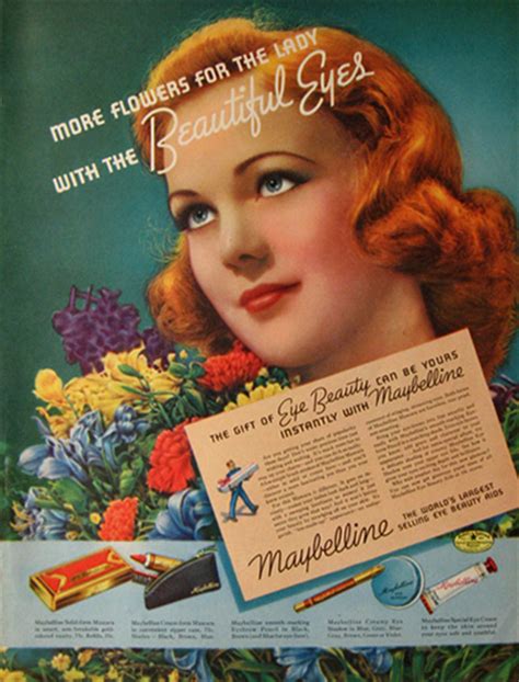 1938 Vintage Maybelline Cosmetics Ad Vintage Health And Beauty Ads