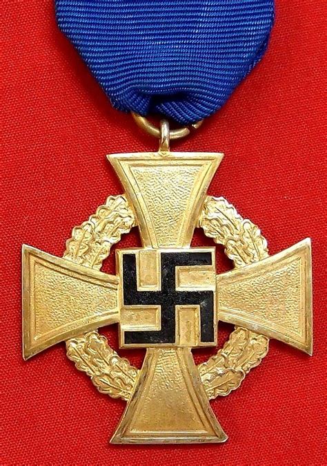 Sold Ww2 German Forty Year Faithful Service Medal Jb Military