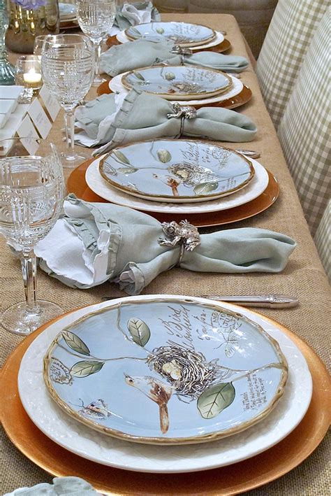 Spring Plates A Nature Inspired Rustic Table Setting Элегантный стол