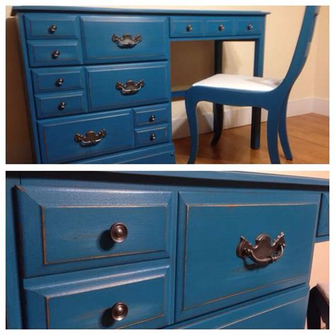 Customize your home with 13 color and 3 hardware options. Solid wood refinished desk/ make up table. Finished in a ...