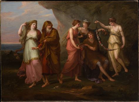 Angelica Kauffmann Telemachus And The Nymphs Of Calypso The
