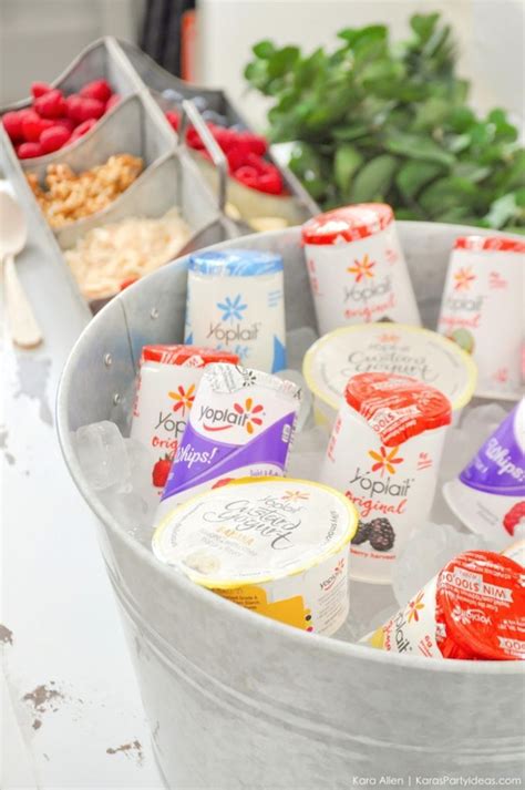 Karas Party Ideas Lovely Diy Bridal Baby Shower Yogurt Bar Kara