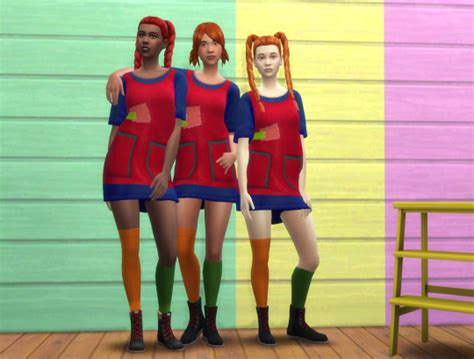 Sims 4 Ccs The Best Pippi Långstrump Costume By Budgie2budgie
