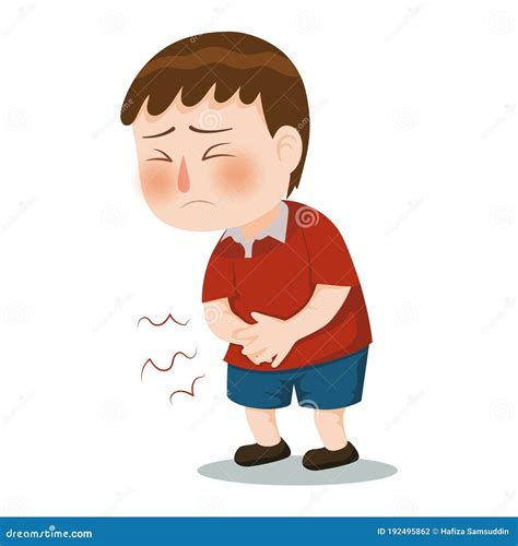 Sick Boy Vector Illustration Decorative Design Stock Vector