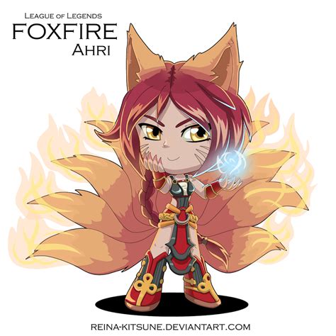 Foxfire Ahri By Reina Kitsune On Deviantart