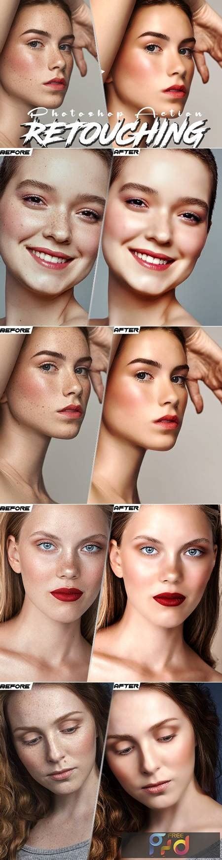 Skin Retouching Photoshop Action Graphicux