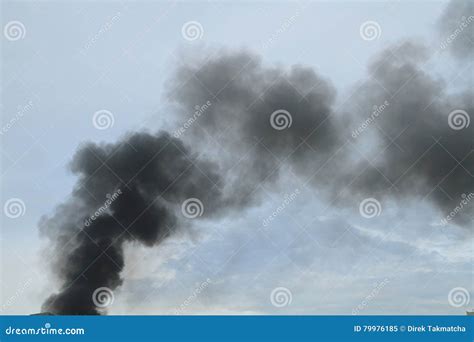 Black Smoke From Fire Burning Stock Image Image Of Chemistry Burst