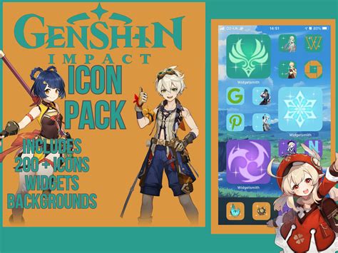 Genshin Impact Ios 14 App Icons Genshin App Icons Anime Etsy Australia