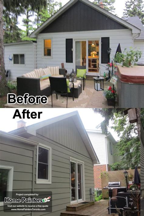 Another Photo Of Beforeafter Of A Bungalow Aluminum Siding Painting