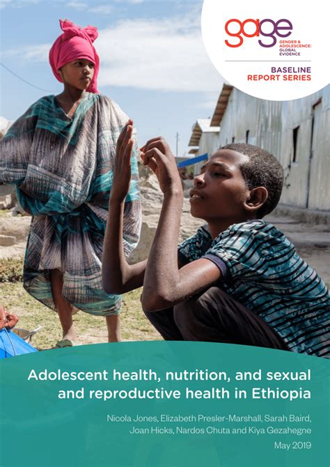 Pdf Adolescent Health Nutrition And Sexual And Reproductive Health In Ethiopia