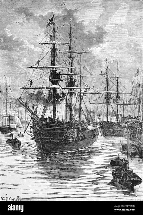 Hms Alert 1856 Wooden Sloop And Hms Discovery 1874 Wooden Storeship