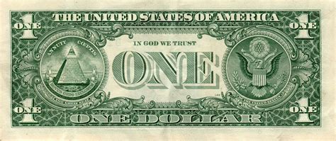 One Dollar Bill Printable