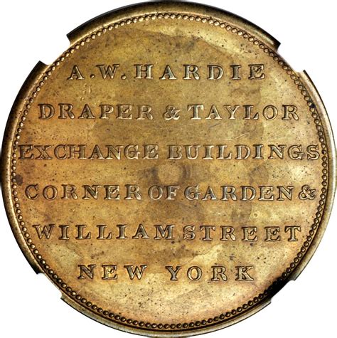1826 Aw Hardie American Token Token Appraisals And Buyer