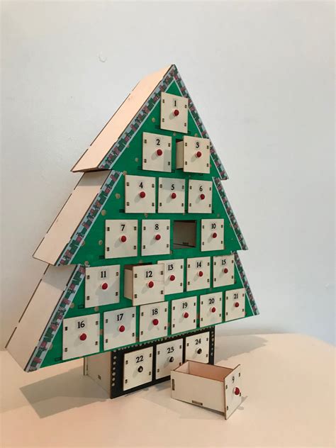 Advent Calendar Wooden Advent Calendar Christmas Advent Etsy