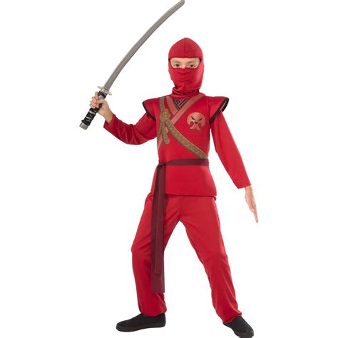 Red Ninja Boy Halloween Costume Walmart Com