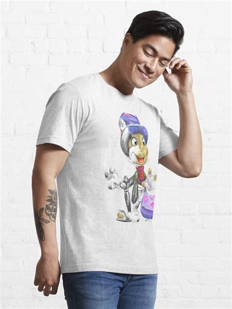 Charcoal And Oil Jiminy Cricket T Shirt For Sale By Douglasrickard