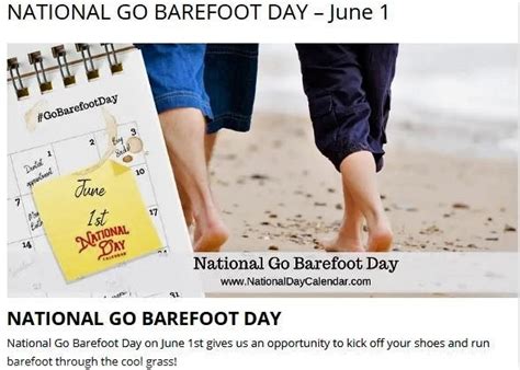 With The Unofficial Start Of Summer Here Today Is National Go Barefoot
