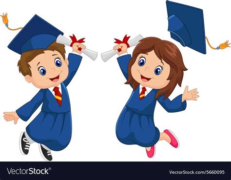 Illustration Of Cartoon Graduation Celebration Download A Free Preview