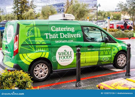 Whole Foods Market Delivery Van Editorial Photo Image Of Order Curb
