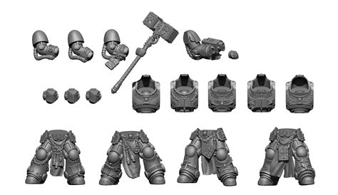 Warhammer 40k Primaris Space Marines Truescale Gray Knight Etsy