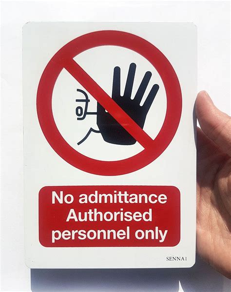 Safety Sign Authorised Personnel Only Aluminium Simplified Safety