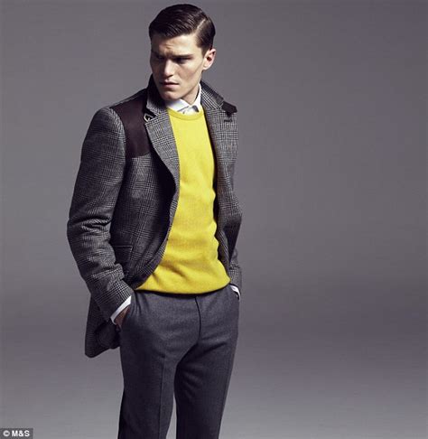 Oliver Cheshire Models Mands Best Of British Collection Daily Mail Online
