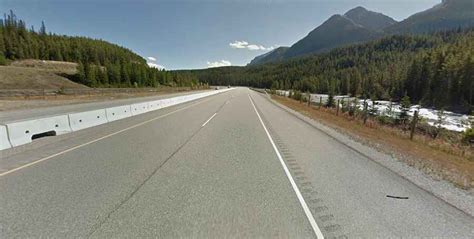 An Iconic Road To Kicking Horse Pass In The Canadian Rockies