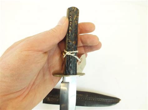 A Wingfield Rowbotham And Co Sheffield Bowie Knife 1775cm Clipped Back