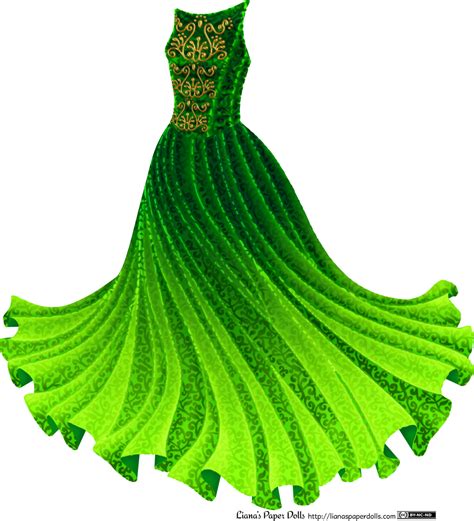 Colors for this set are: Green Princess Gown | Dresses, Anime dress, Fashion