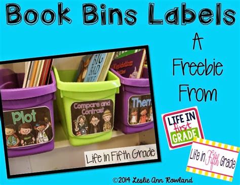Book Bins Giveaway And A Freebie Book Bin Labels Book Bins
