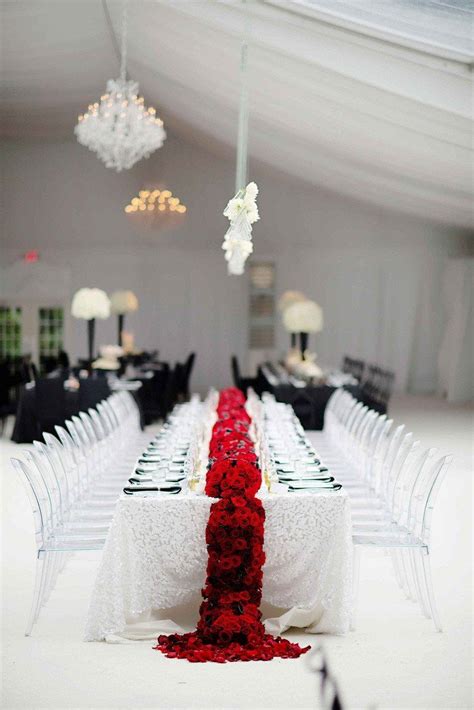 Wedding Decor Red And White Inspirational Reception Décor S Black White