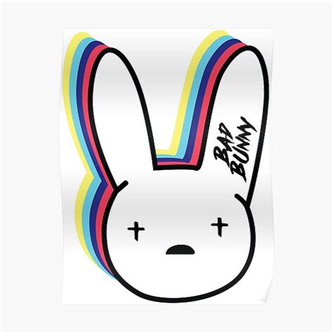 Bad Bunny Posters Bad Bunny Logo Poster Rb3107 Bad Bunny Store