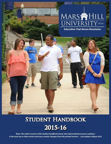 2015 16 Student Handbook 2 By Mars Hill University Issuu