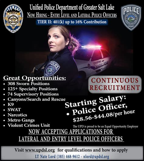 Employment Unified Police Department Of Greater Salt Lake