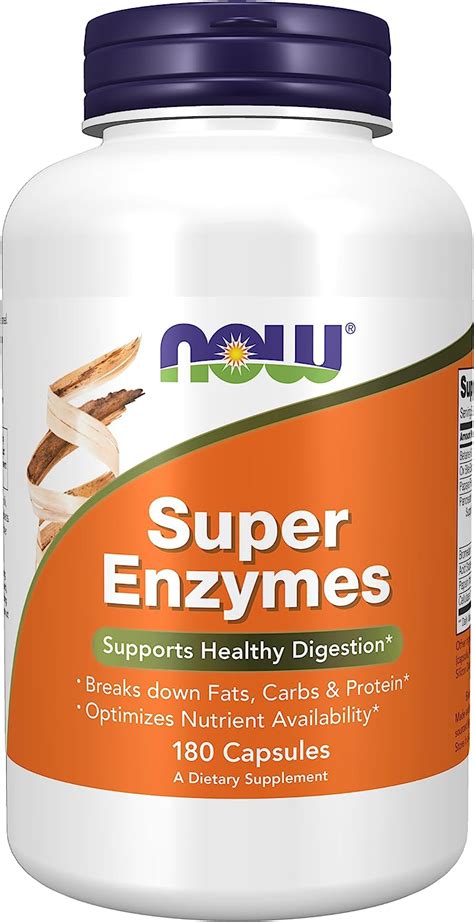 Now Foods Super Enzymes 180 Capsules Mx Salud Y Cuidado