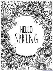 In this post you will find spring coloring pictures, but if you want search more these coloring pages is really useful for early child education but you don't need become a teacher to create coloring books to print. Spring Coloring Pages - 1+1+1=1