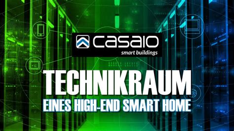 Ein Blick in den Technikraum eines High-End Smart Home mit ...