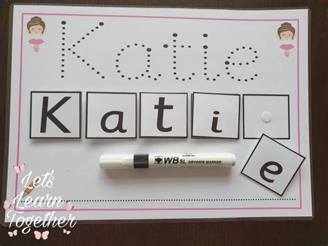 I Can Spell My Name Personalised Learning Mat Laminated Card Etsy