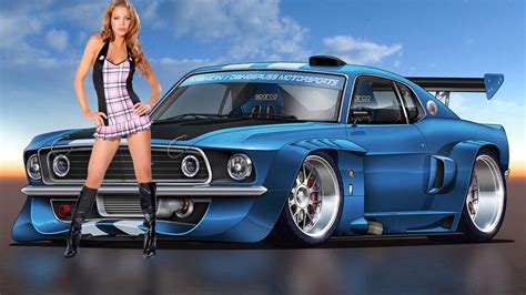 Girls And Muscle Cars Wallpaper Images Hot Sex Picture