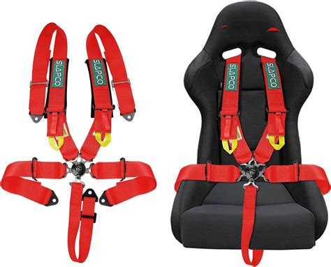 Bestzheyu Compatible For 5 Point Racing Safety Harness Set With Ultra