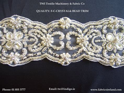 Crystal And Beaded Trim Fabrics Ireland