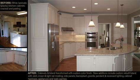 The doors are pressed board with laminate. From white peeling laminate (plastic) cabinets to a ...