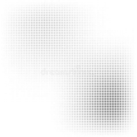 Abstract Halftone Black Dots On White Background Stock Illustration
