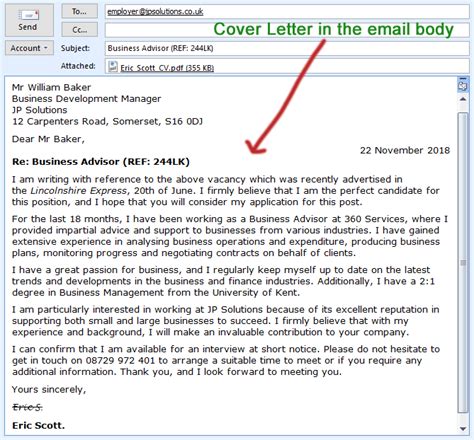Creating a job application letter can make it possible for you to further express yourself. cover-letter-in-the-email-body