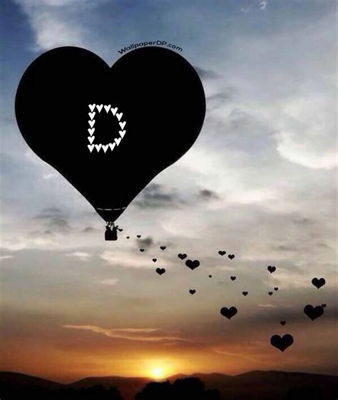 Stylish Love A To Z Heart Flying Balloon Alphabet Letter Dpz Wallpaper Dp