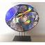 Opal Moon Oval On Stand By Karen Ehart Art Glass Sculpture  Artful Home